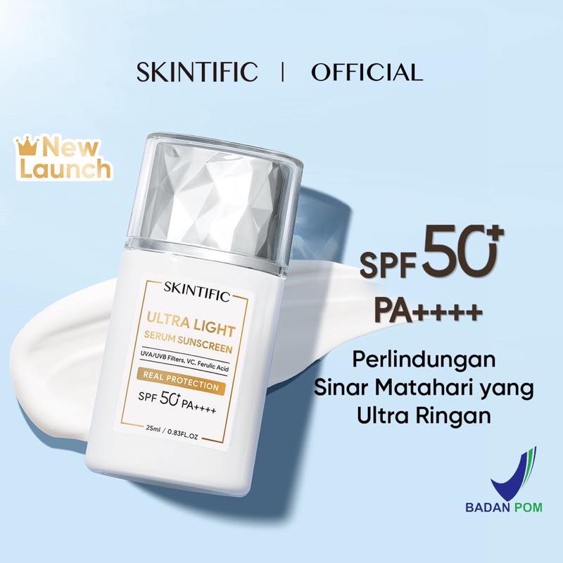 SKINTIFIC Sunscreen Ultra Light Serum SPF50 PA++++ 25ml