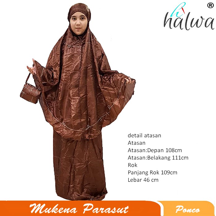 [M166] PROMO MUKENA PARASUT mukena traveling parasut   mukena traveling ponco mukena ponco murah