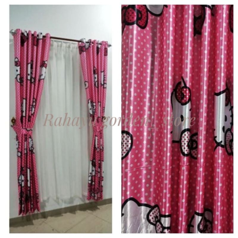 Gorden Jendela Pintu Kamar Blackout Doraemon Hello Kitty Keropie Gorden Blackout
