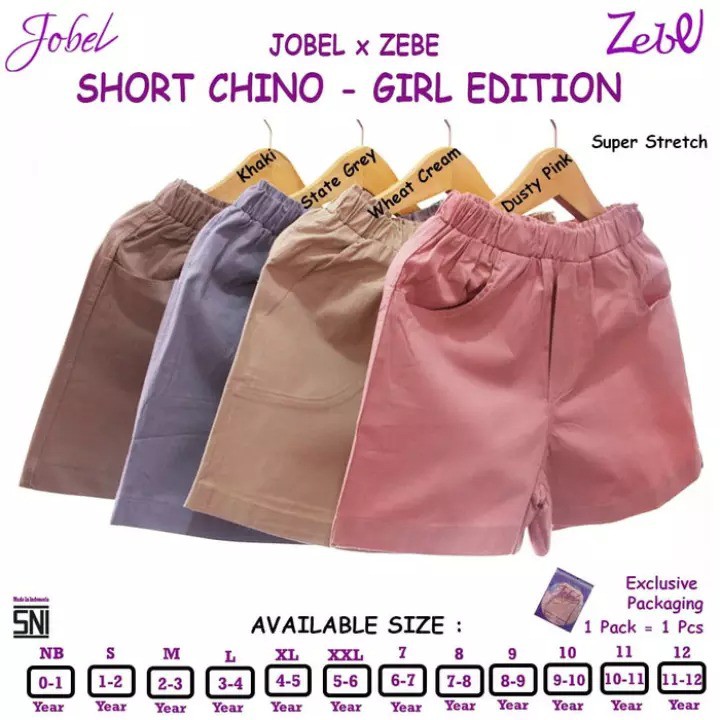 Kazel Jobel x Zebe Short Chino Girl Edition