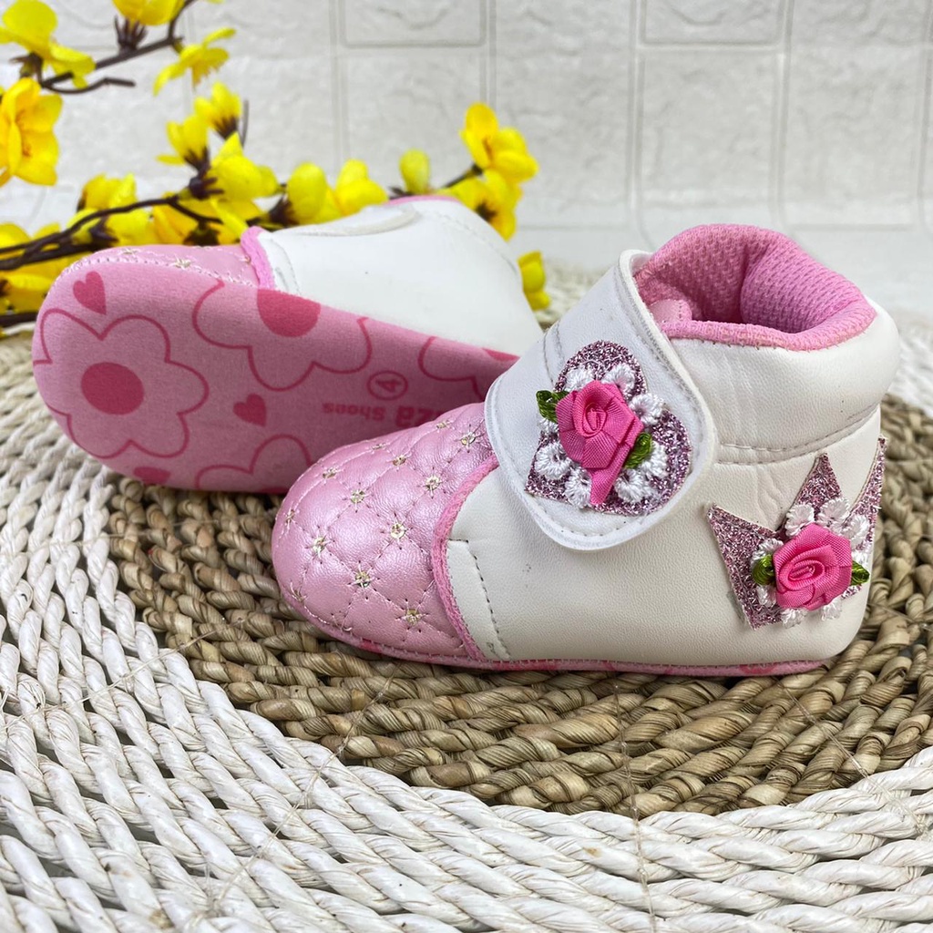 [TAMAN SEPATUKU] SEPATU TRENDY MURAH BOOT BAYI ANAK PEREMPUAN 0-12 BULAN XPX03