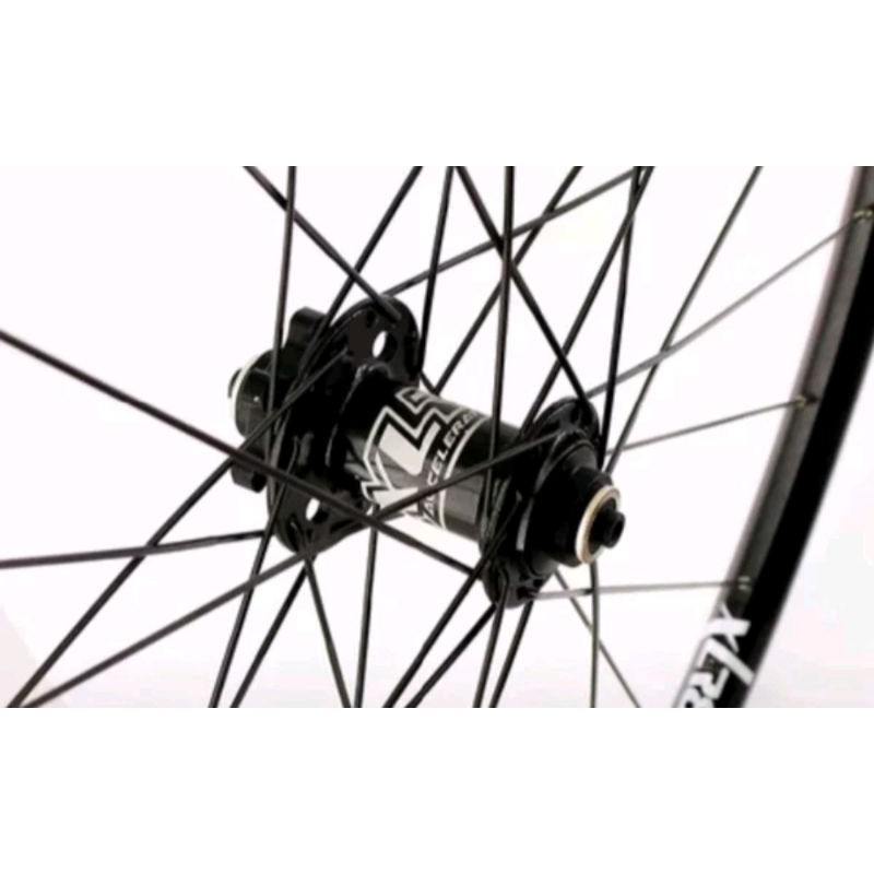 Wheelset XLR8 Full Hitam 700c Roadbike Discbrake Bisa TA 12 &amp; QR . WheelSet Road Bike Disc Brake Balap hybrid dll