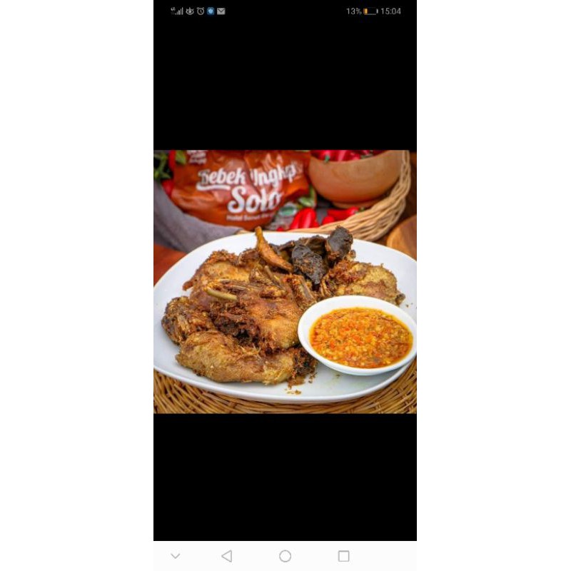 

bebek emak ungkep solo 1 ekor plus sambal (frozen)