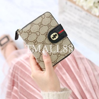 Tmall88 Dompet Koin Mini Wanita Motif GD bahan Kulit Pu