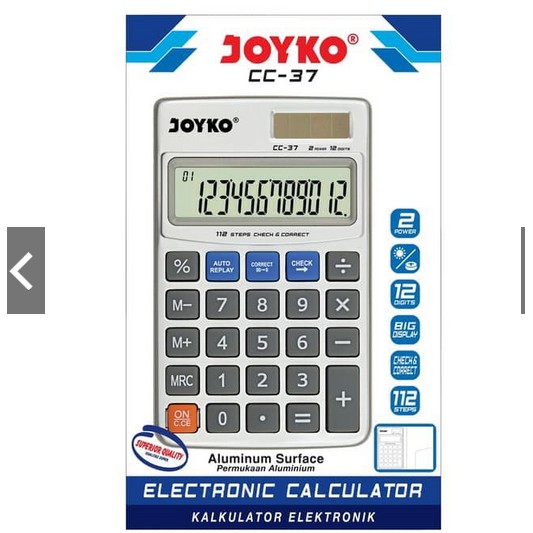 

Calculator Kalkulator Joyko CC-37 12 Digits MURAH