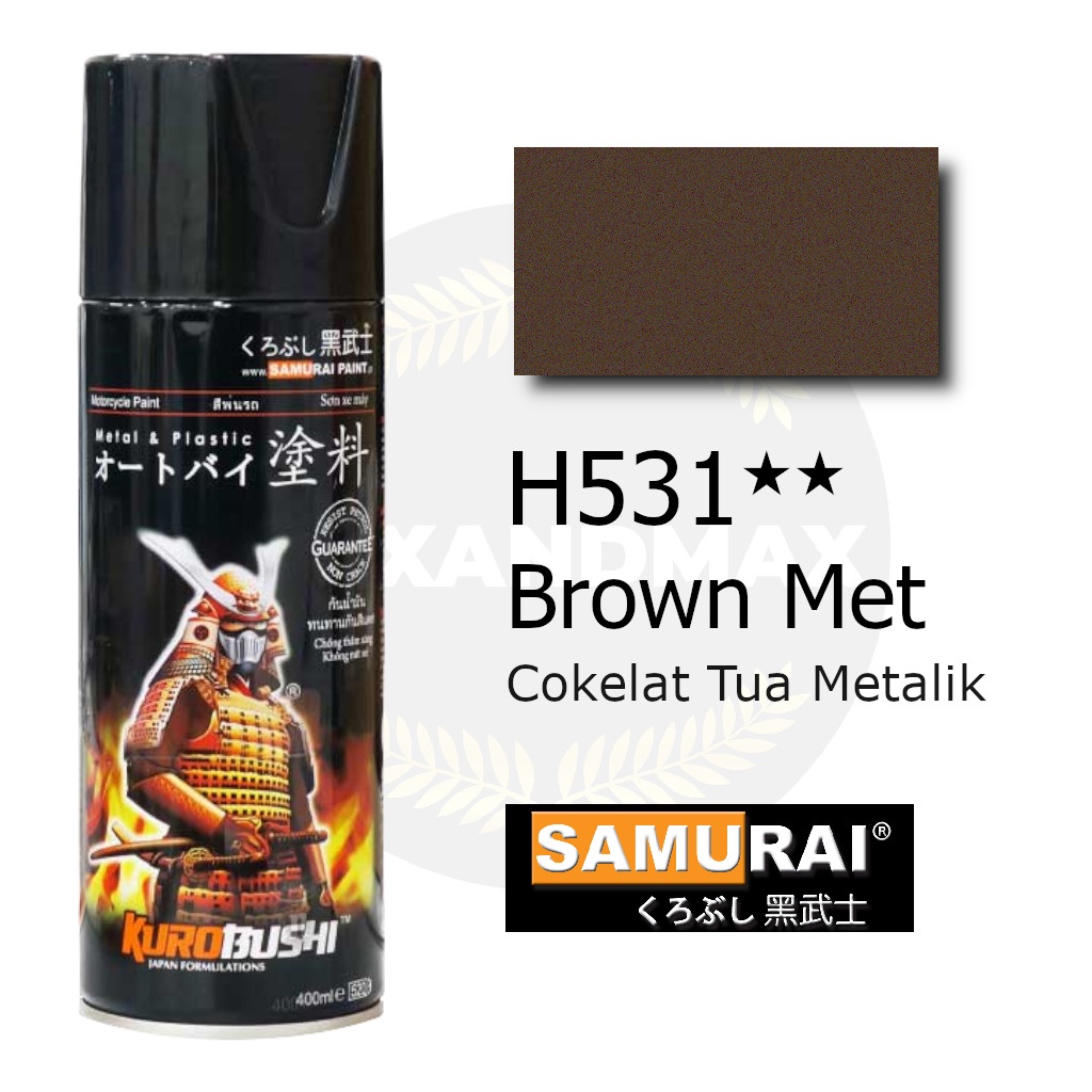 Samurai Paint Brown Met H531 400 ml - Cat Semprot