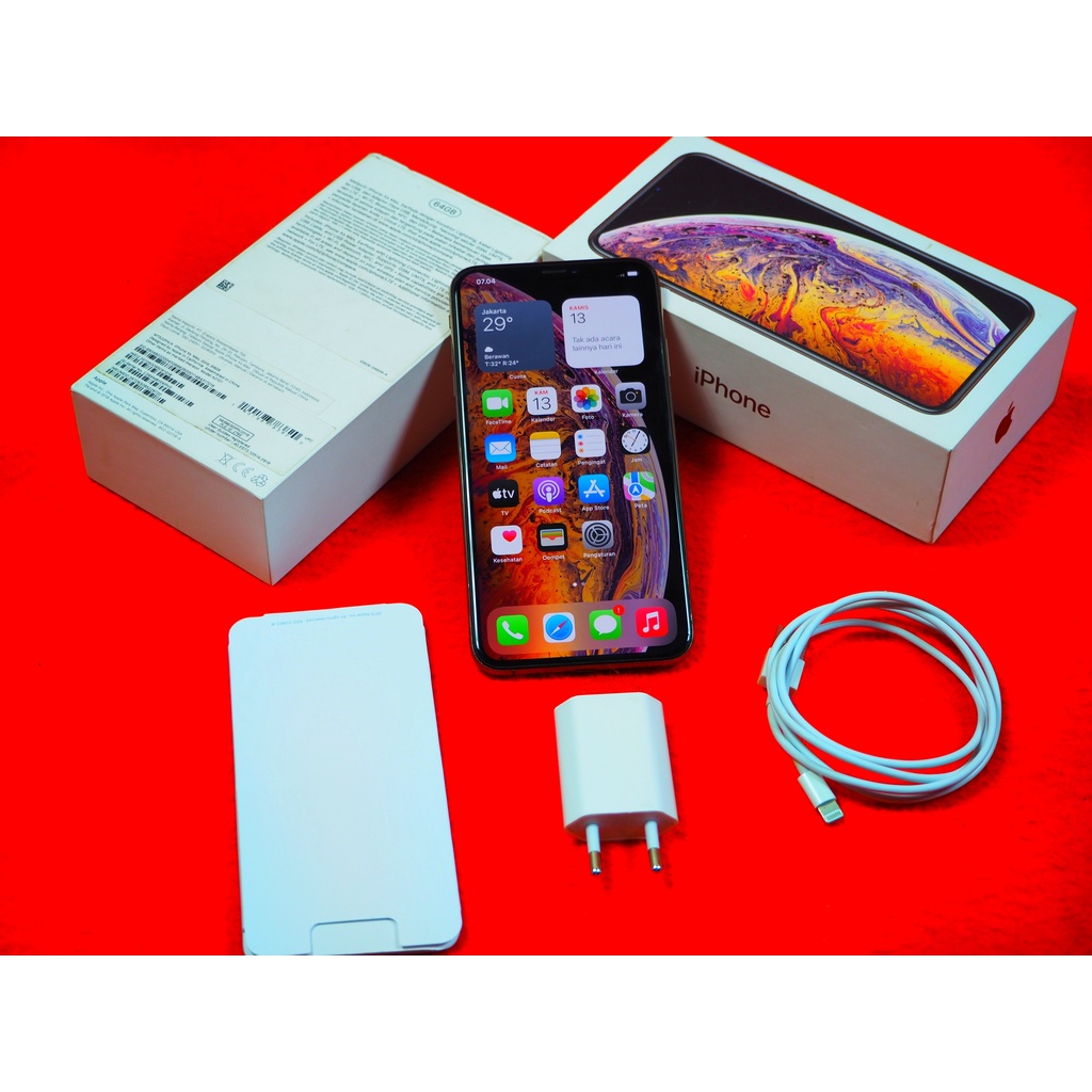 iPhone XS Max Resmi iBox Warna Gold imei terdaftar