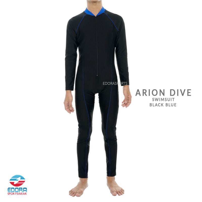 Baju Renang Full Body Model Jumpsuit Pria Dewasa ARION DIVE EDORA