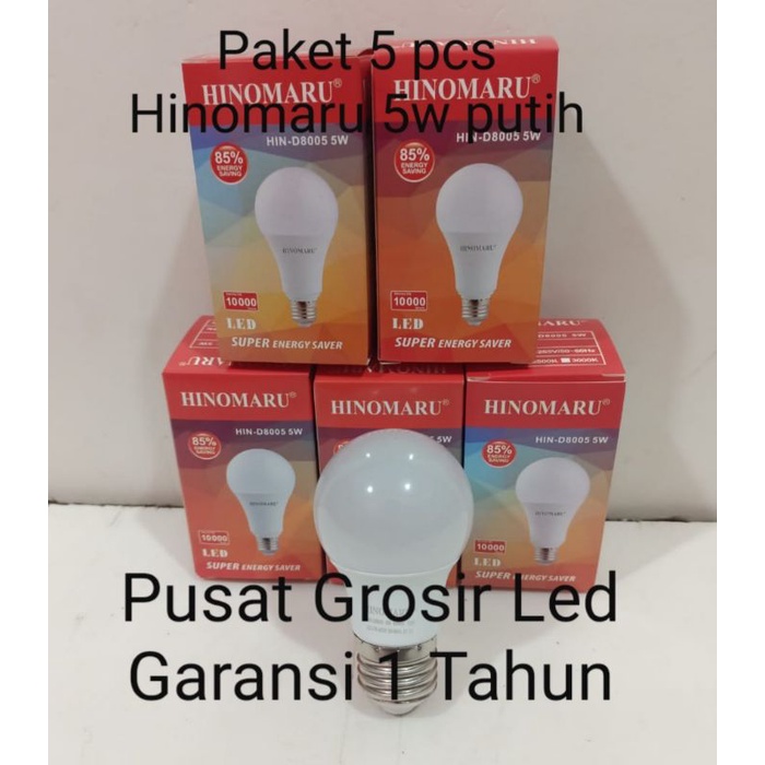 Paket 5 pcs Lampu Led Hinomaru 5 watt 5w