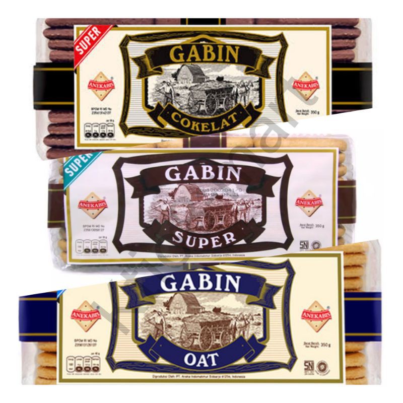 

Biskuit Gabin Super ,Oat , Cokelat Anekabis 350gr