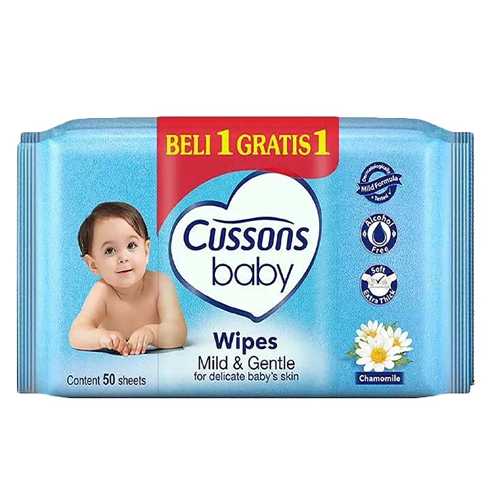 Cussons Baby Wipes Fresh &amp; Nourish - Soft &amp; Smooth - Mild &amp; Gentle - Naturaly 45s x 3