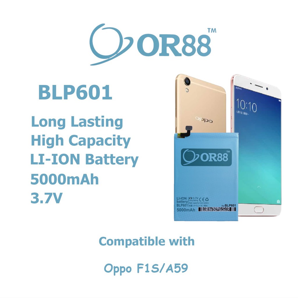 (P) Baterai Double Power Oppo BLP601/F1S