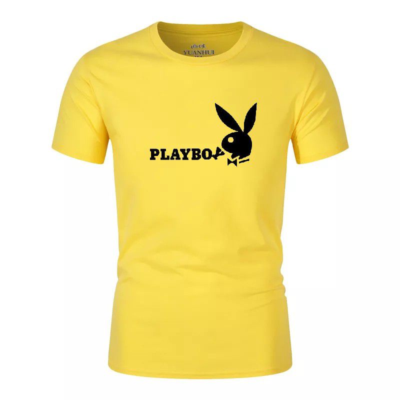 Hokyshop92 Kaos Oblong Pria Playboy Lengan Pendek Katun Tshirt Fashion Pria Dewasa Baju Distro Lokal