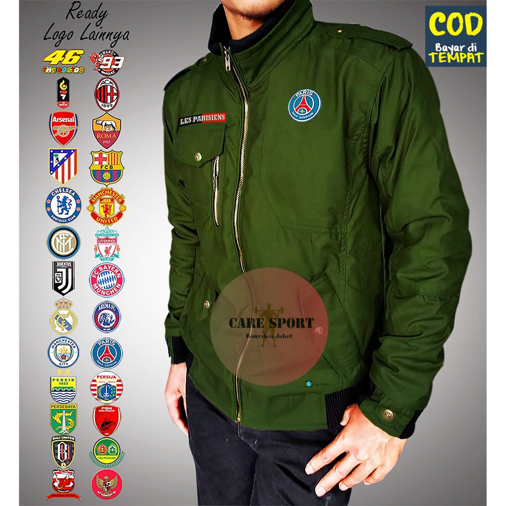 Jaket Pria Jaket Parka PSG Jaket Casual Jaket Sport Jaket Termurah