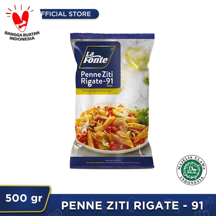

PASTA-ANEKA- 1 PC - LA FONTE PENNE ZITI RIGATE 500GR -ANEKA-PASTA.