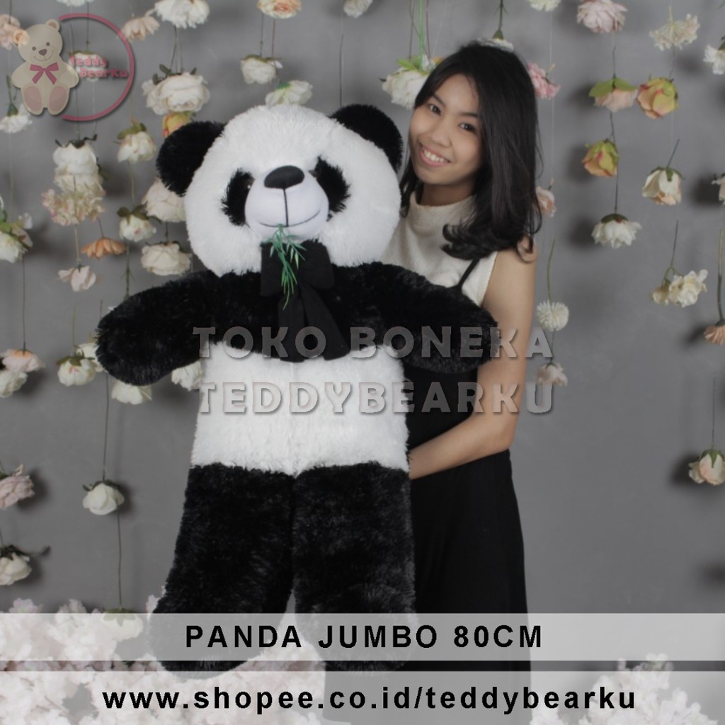 TERMURAH! BONEKA PANDA BERUANG TEDDY BEAR JUMBO 80CM LUCU BESAR