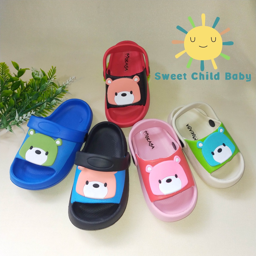Sandal Slop Import Anak Beruang MOKAYA