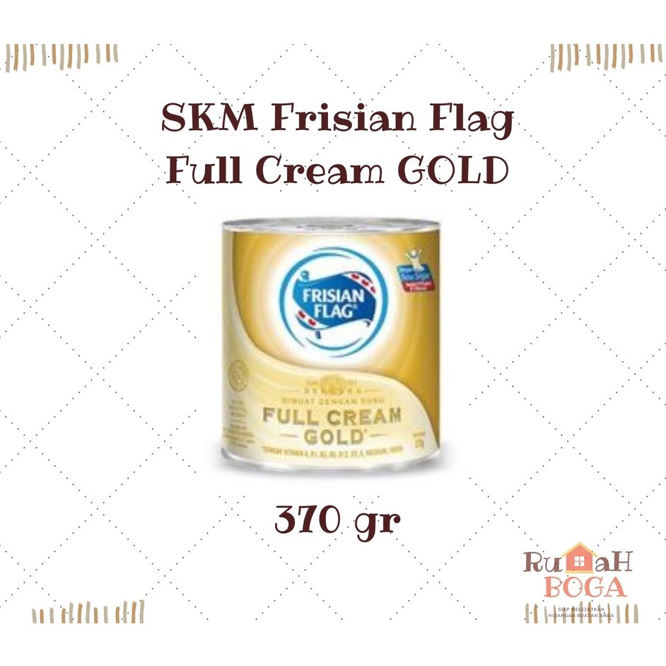 

Susu Kental Manis Bendera INDOMILK Frisian Flag Full Cream Gold 370gr 370 gr Kental Manis Kaleng