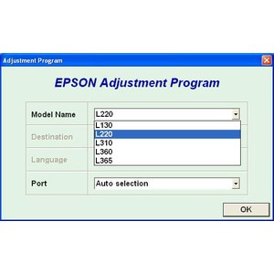 Resetter Epson L220, L130, L310, L360, L365