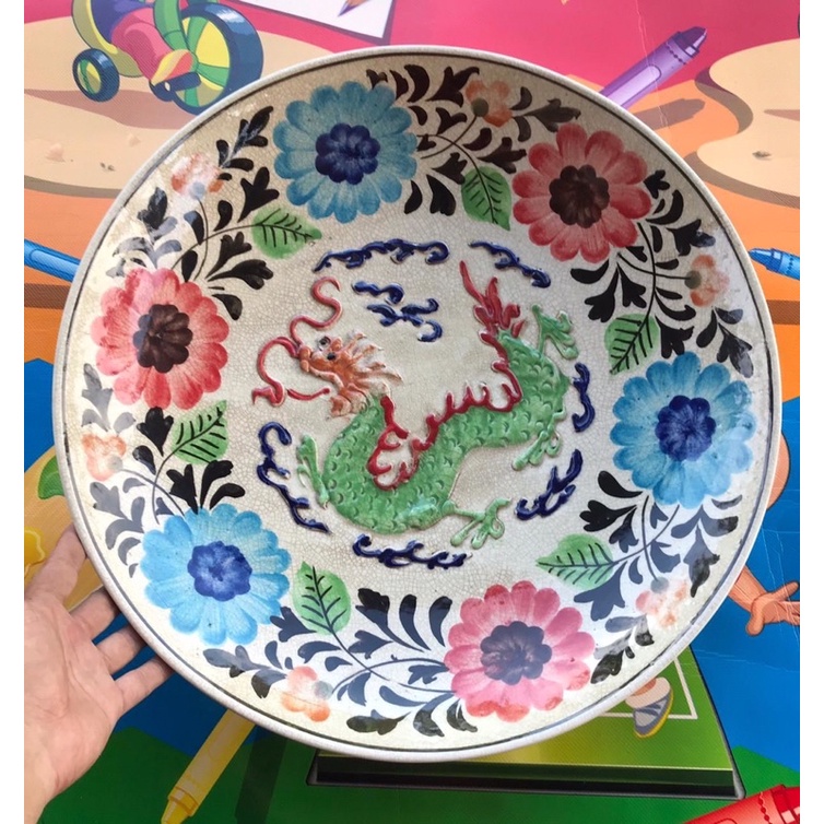 Piring Kuno Anti Racun dan Anti Basi Asli Ukuran 40CM