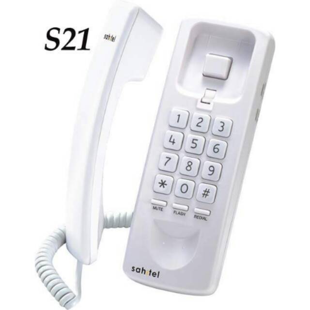 SAHITEL S21 - Telepon Kabel Gantung / Telephone Rumah Kantor #Best Product &amp; High Quality