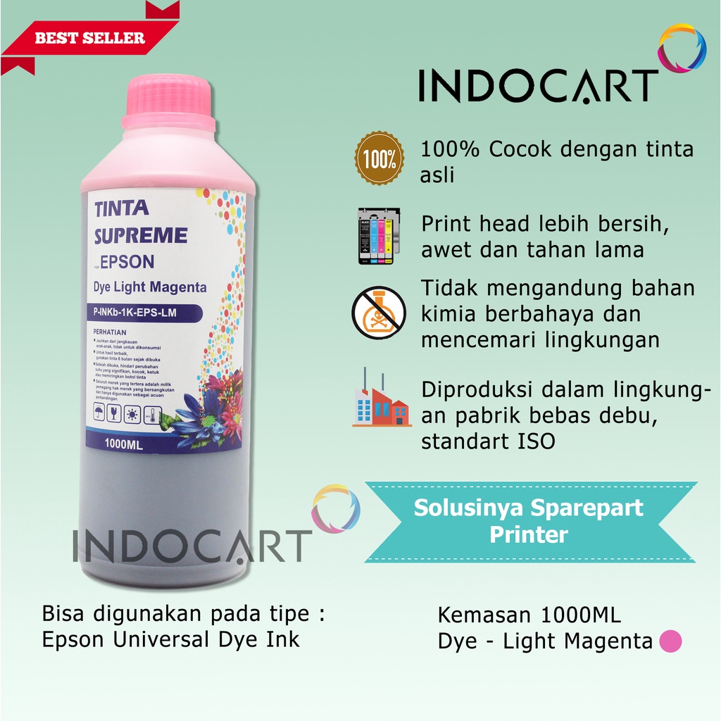 IndoCart Tinta Refill Printer Epson 664 673 T664 T673 001 003-Dye-1kg