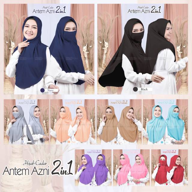 Hijab Cadar Antem Azni 2in1