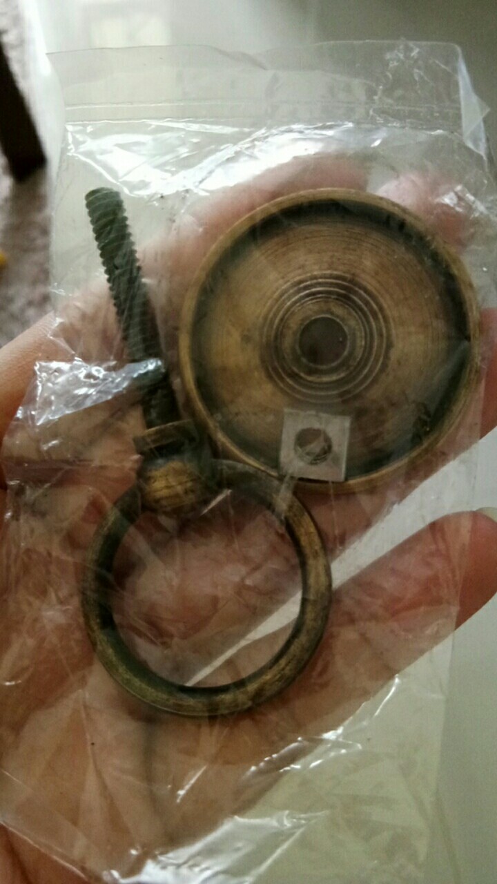 2 Pcs - Handle Laci / Tarikan Laci / Gagang Lemari / Handle Kuningan Antik Gby 087