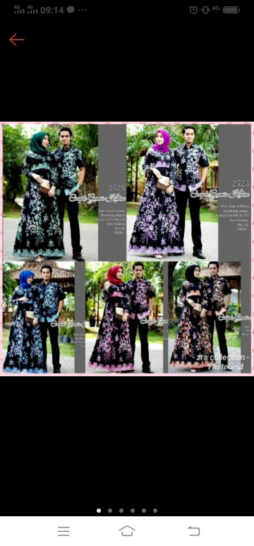 Batik Couple Keluarga Sania Ruffle Ori Ndoro Jowi Dnt Motif Merpati Putih