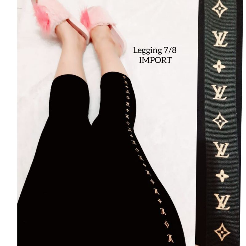 NEW LEGGING 7/8  ELVI  COKLAT IMPORT / LEGGING MURAH / LEGGING IMPORT MURAH