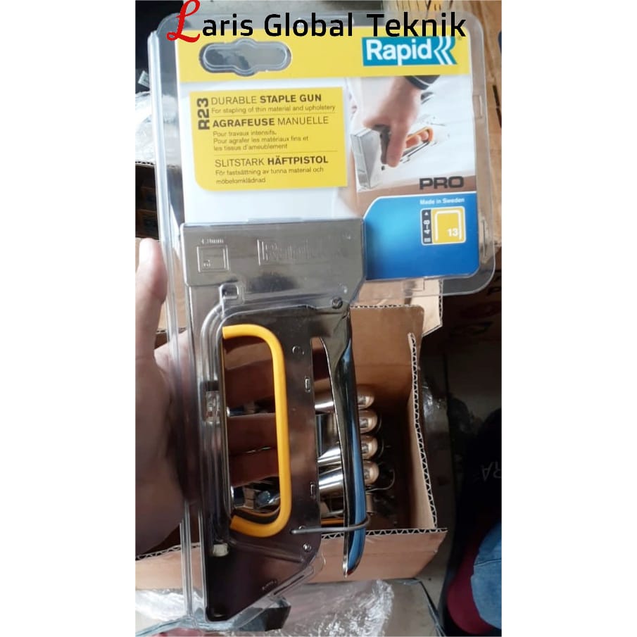 Rapid R-23 Original Alat Staples Gun Tacker Tembak Stapler Tackers R23