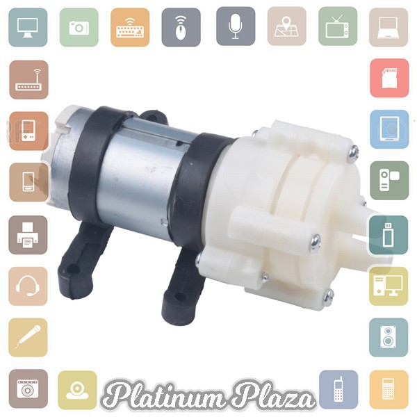 Pompa Air Mini Aquarium Ikan Fish Tank 12V - 14150 - White`H8WWN5-