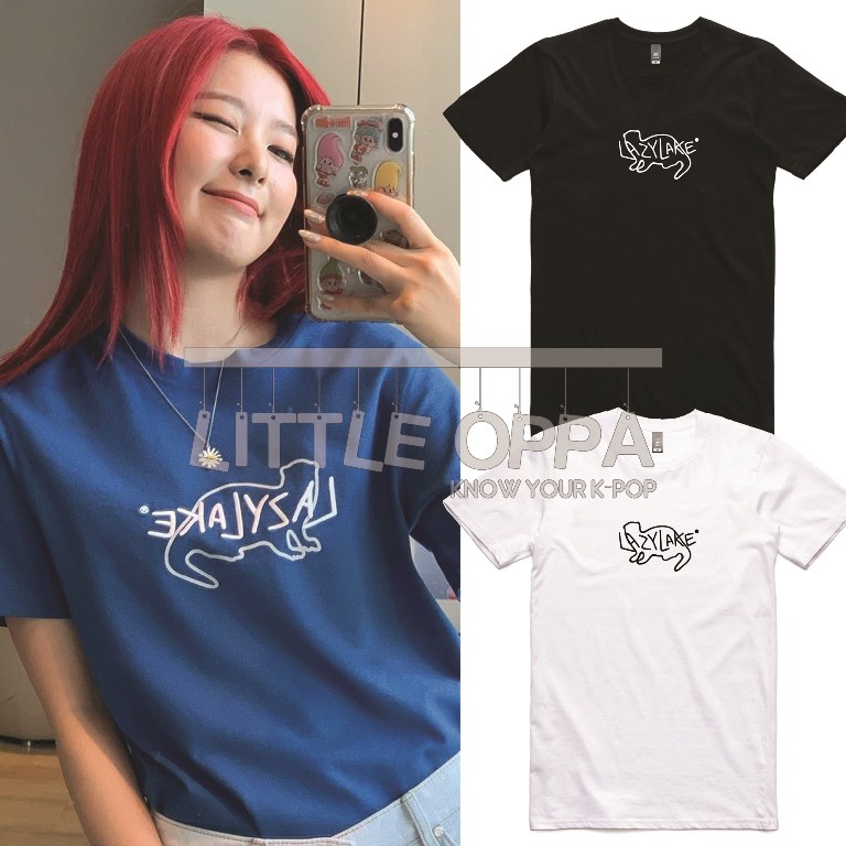 BAJU KAOS KPOP IDOL FASHION RED VELVET LAZY LAKE T-SHIRT