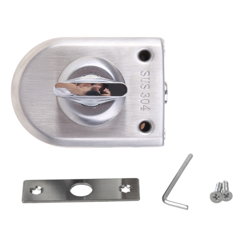 Gro Kunci Lantai Pintu Kaca Stainless Steel Single Bolt Keyless Anti Maling Locks Floor Untuk Kait Lock Safety Door Slide La