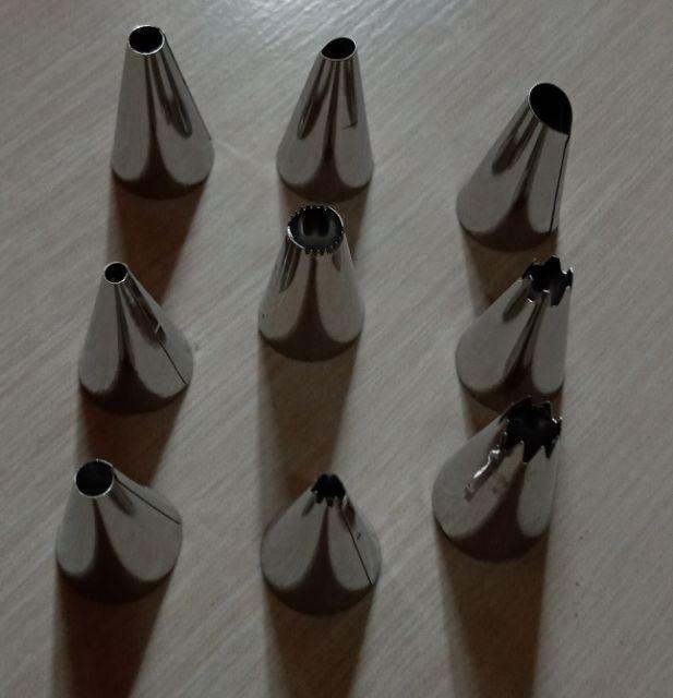 10pcs Dekorasi Kue Bahan Stainless Steel, Dapat Dipakai Ulang