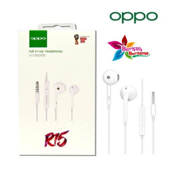 Headset Headsfree earphone OPPO R15 Original 100% BB1457