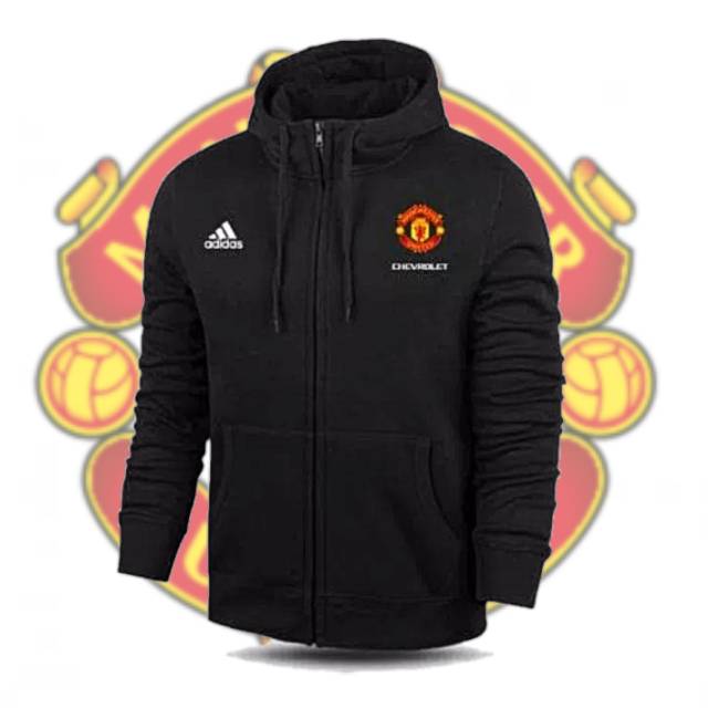 Sweater hoodie MU hitam