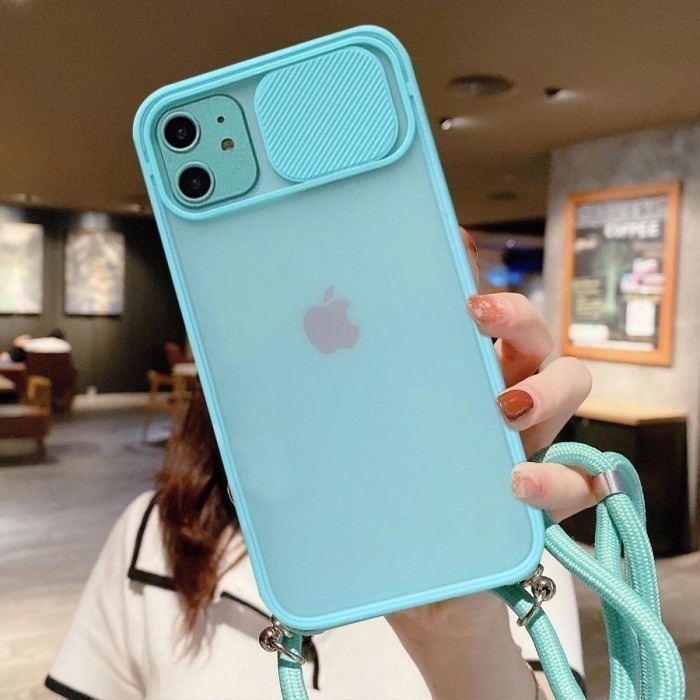OPPO RENO 4 BUMPER CASE SHUTTER MODEL SLIDE CAMERA WITH TALI LANYARD