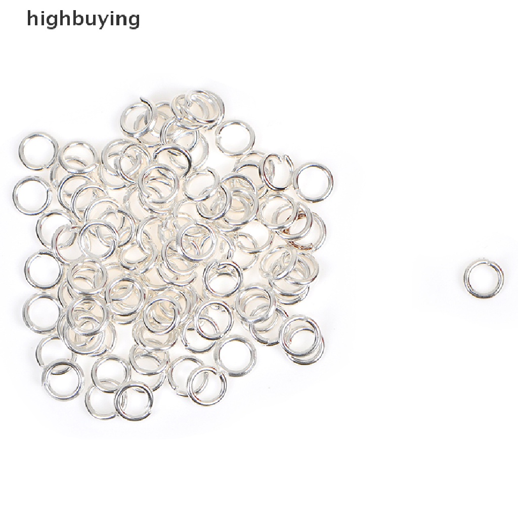 Hbid Konektor Jump Ring Open 3 / 4 / 6mm Warna Gold / Silver Untuk Aksesoris Perhiasan DIY