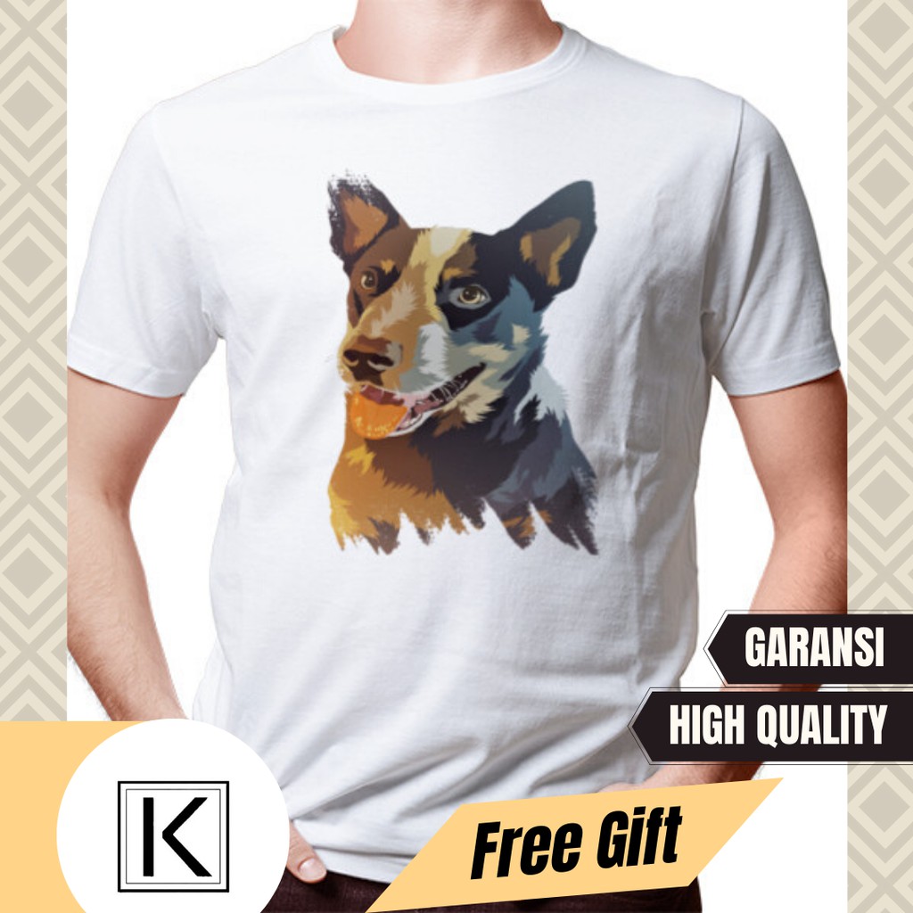 Kaos Anjing - Kind Dog - kaos motif anjing kaos gambar anjing kaos unik kaos lucu kaos keren