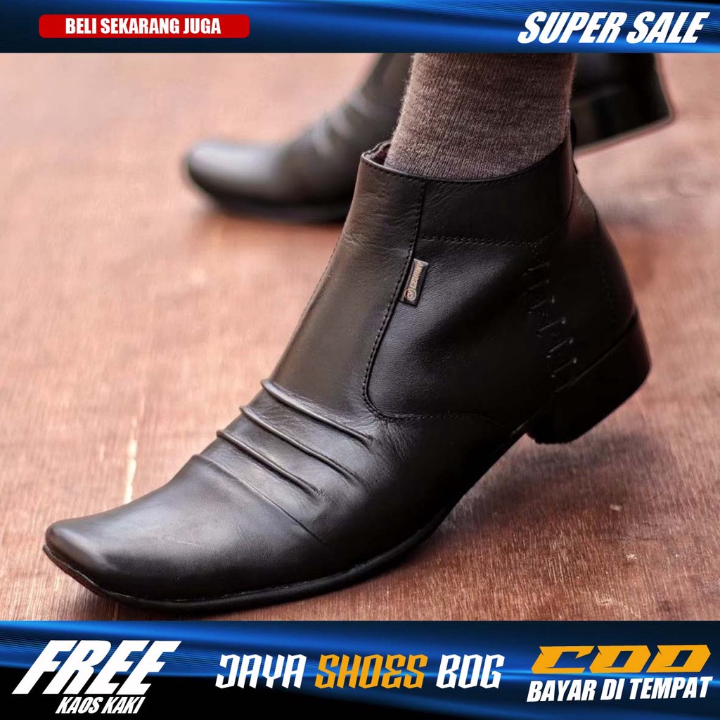 BADA|Sepatu Formal Pantofel Pria Kulit Asli Kerja Kantor Original