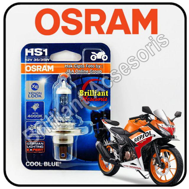 Bohlam Halogen / LED Osram - Lampu Motor - HS1 / H4 - 35w/35w - Original-Cool Blue