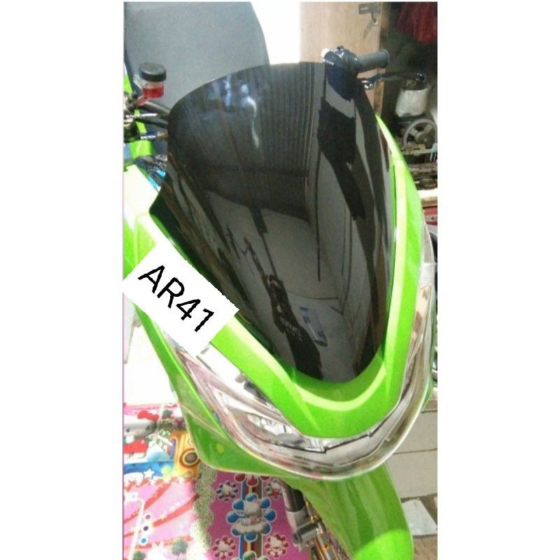 Windshield/Visor PCX 150 CBU LED ukuran standar