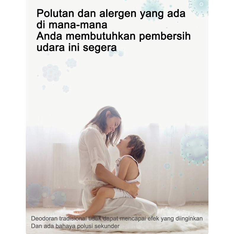 ITS Ion Negatif Air Purifier Hapus Debu Asap Portabel Pembersih Udara Colokan Eropa Konsumsi daya rendah nol desibel Chip hemat daya Kantor Rumah Dapur Kamar tidur