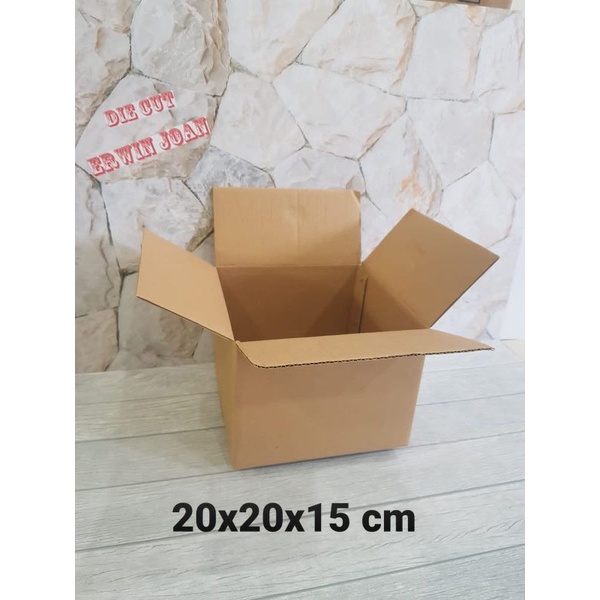 

Kardus / Box / uk. 20x20x15 cm / Karton packing polos baru ST