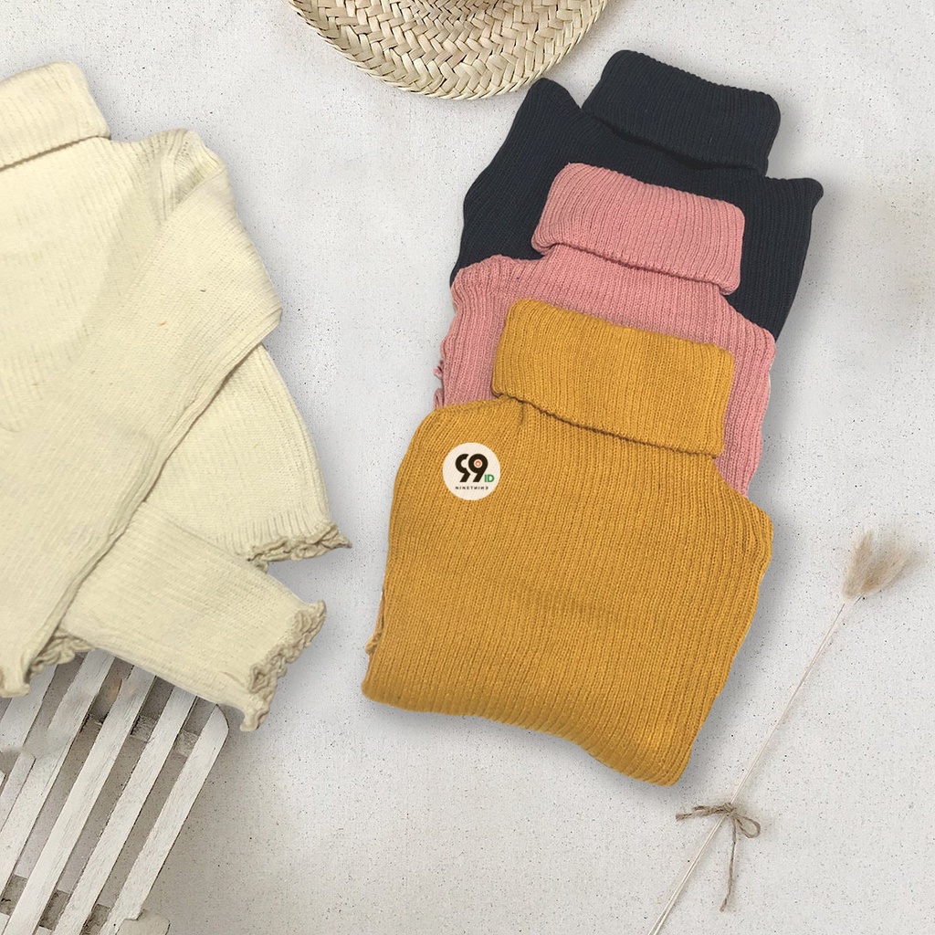 Baju Rajut Anak Perempuan CROP TOP lengan panjang NABILA 1-5th !!