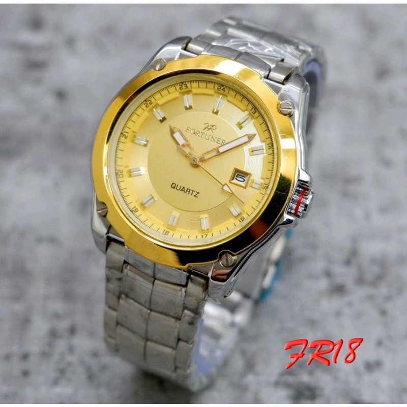 Jam_Fortuner_Pria_Jam Tangan_Fortuner_Stainliss Steel Jam Tangan Tanggal