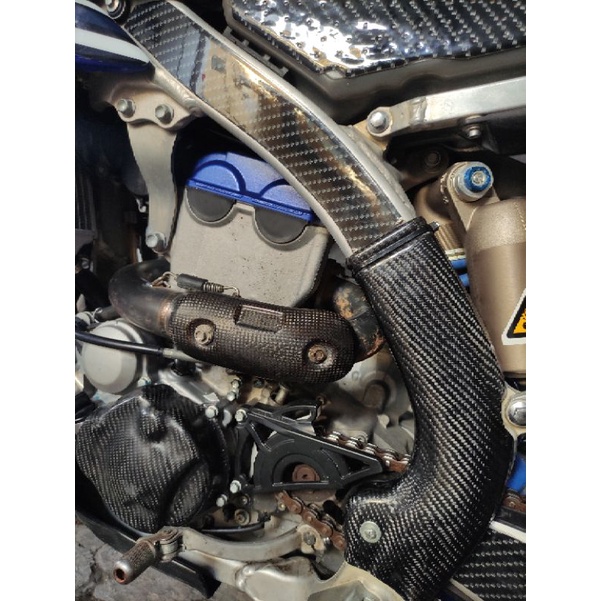 Frame cover atau pelindung rangka bahan carbon Yamaha YZ 250 FX th 2016-2019
