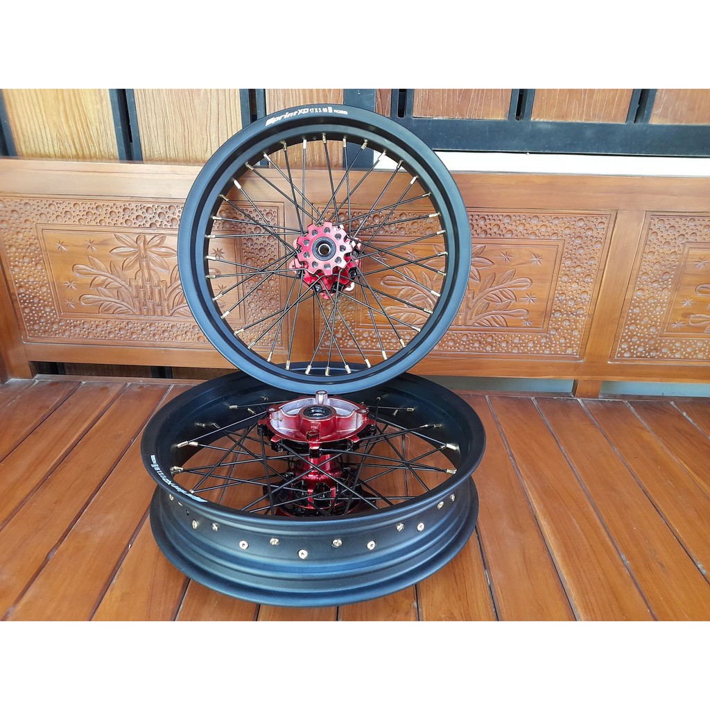 Sepasang Velg Set Tanpa Ban Honda CRF 150 L