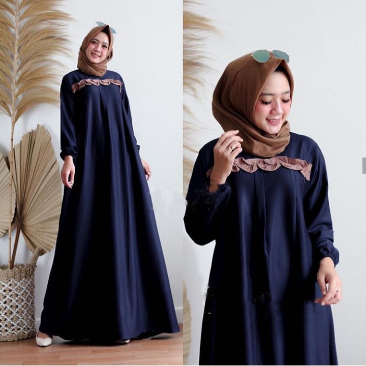 Denora Dress / Dress Cantik / Dress Simple / Busana Muslimah Murah